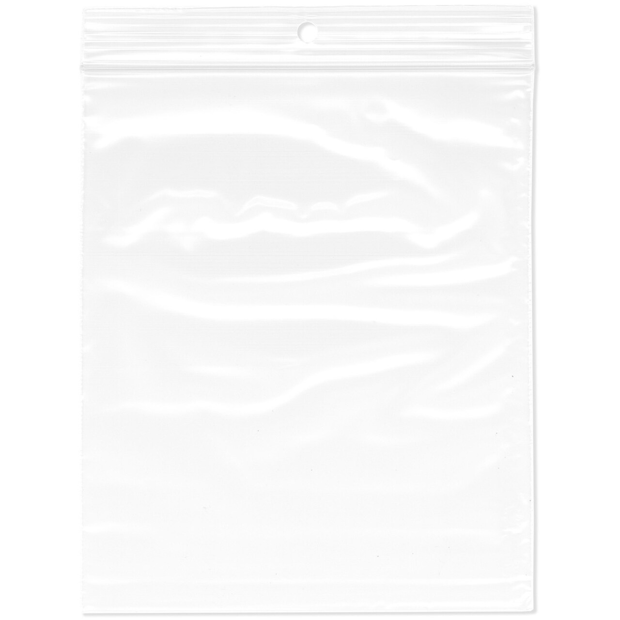 Plymor 5" x 6", 2 Mil with Hang-Hole Zipper Reclosable Plastic Bags